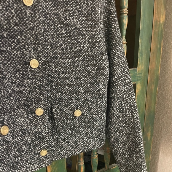 NWT Abercrombie & Fitch Textured Collarless Jacket - S - Picture 4 of 7